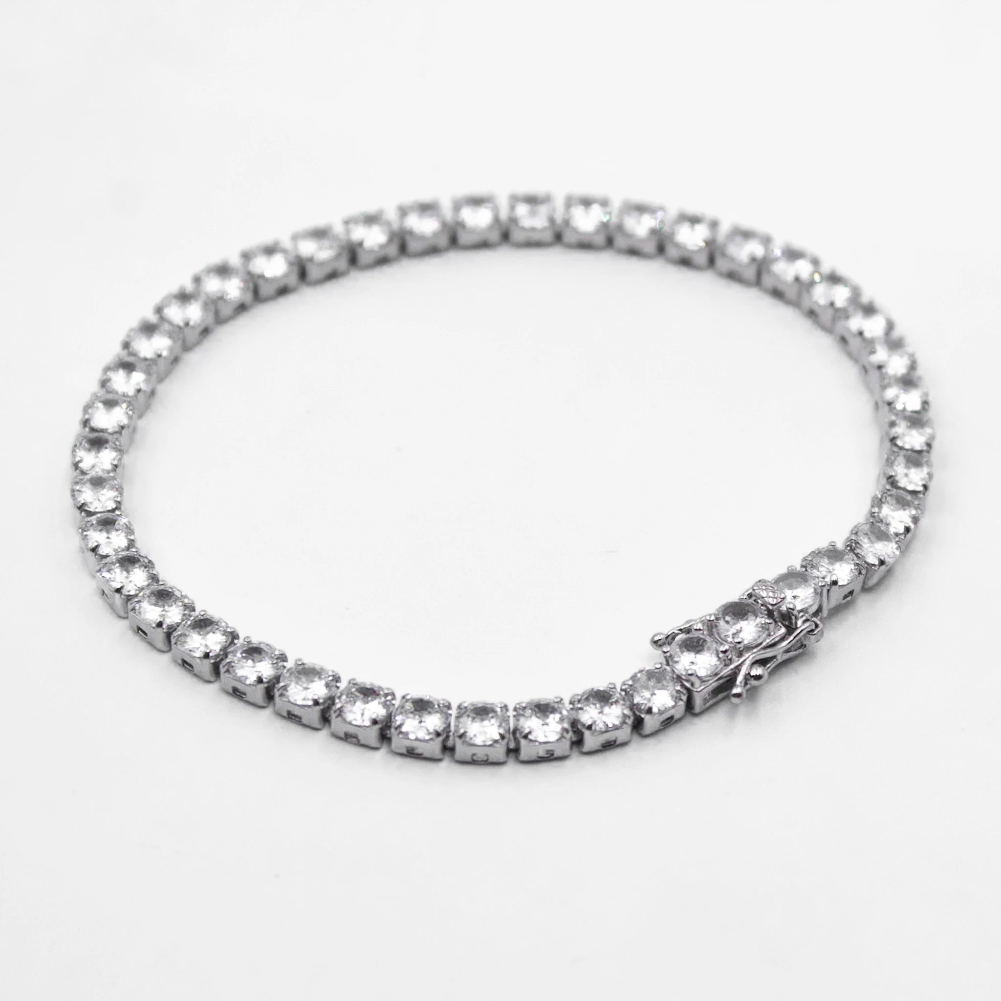 Pulseira Riviera 4mm de Prata 925