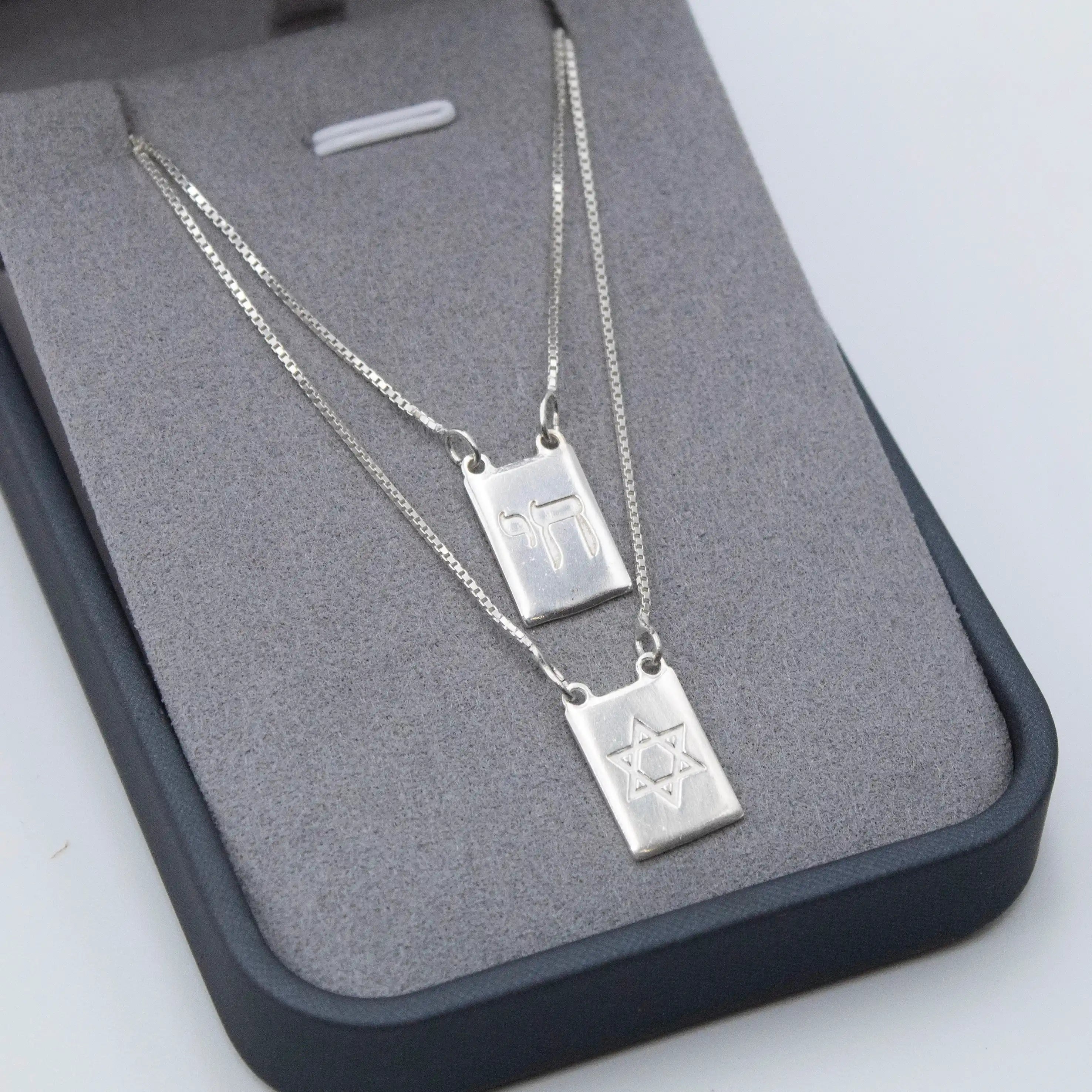 Escapulário Estrela de David em Prata 925