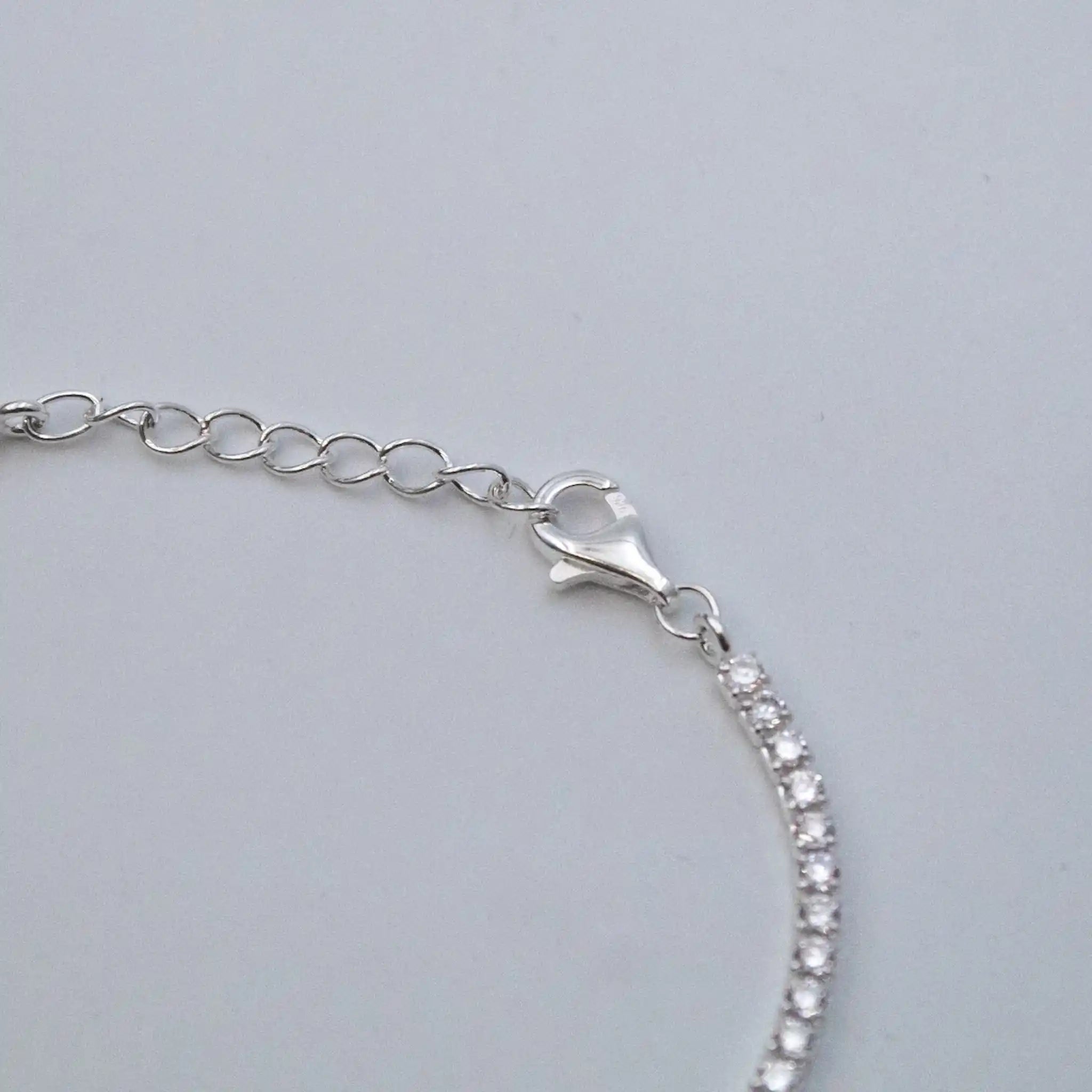 Pulseira Riviera 2mm em Prata 925