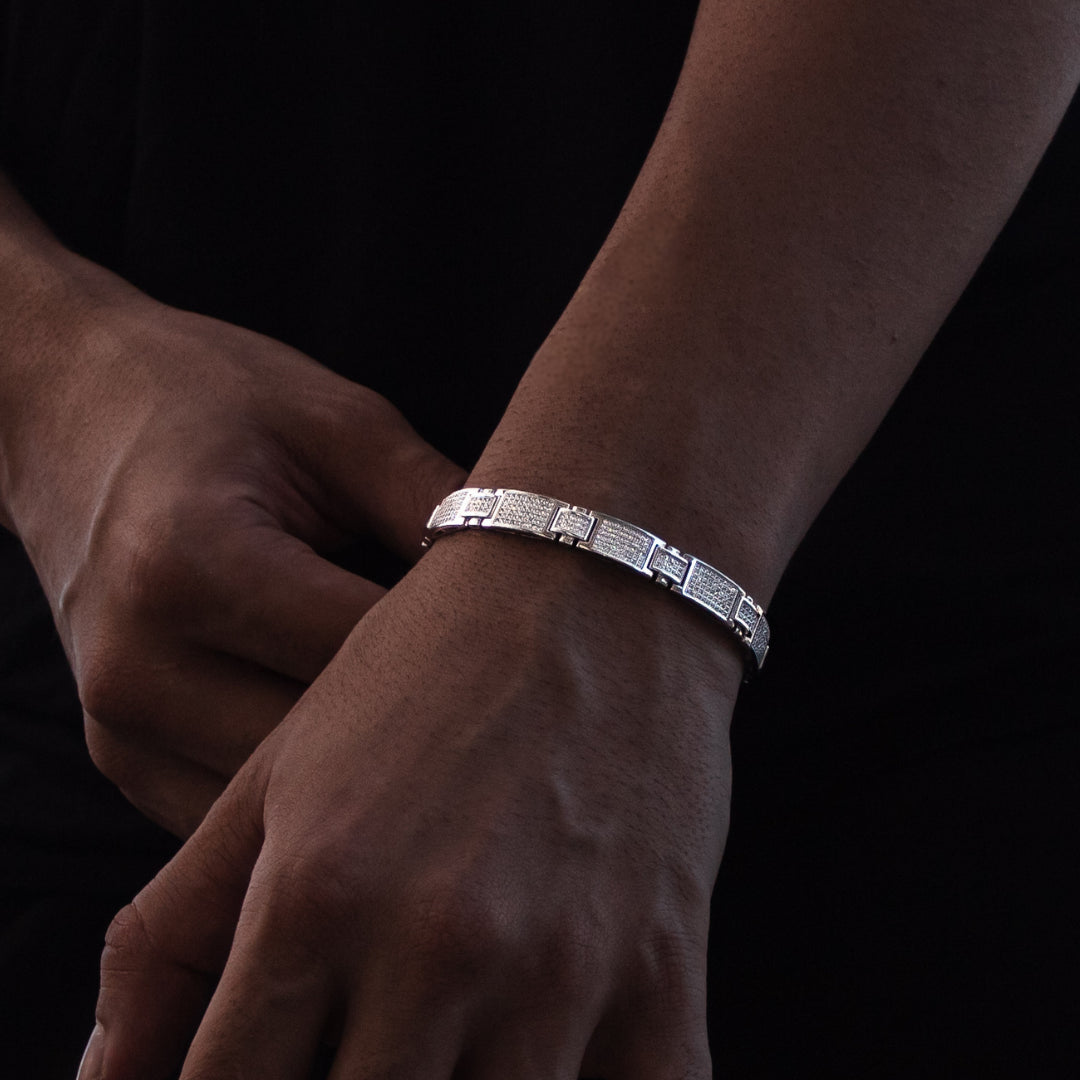 Pulseira Bracelete Square - Prata 925