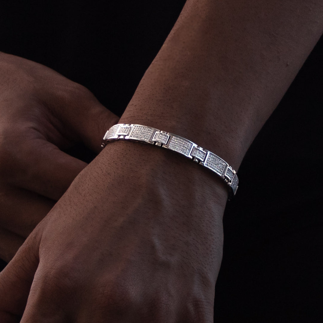 Pulseira Bracelete Square - Prata 925