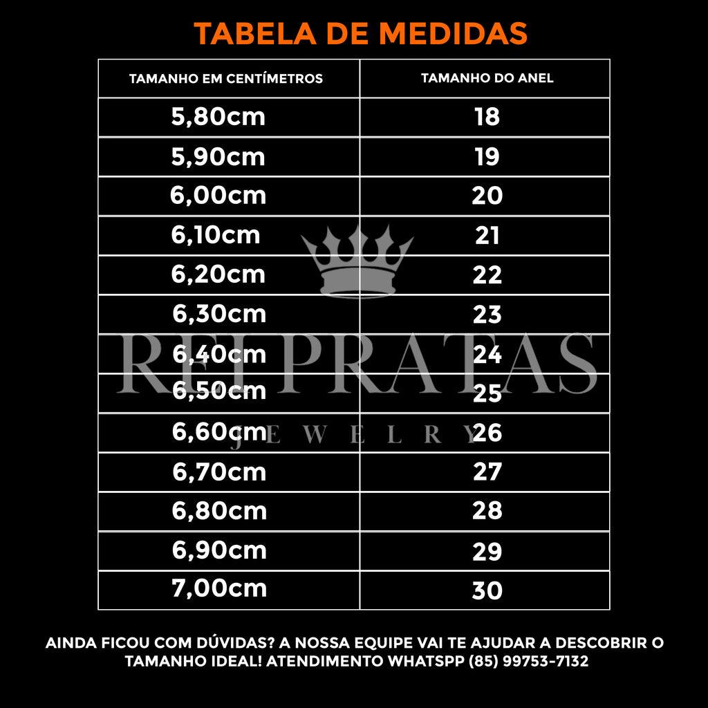 ANEL ROLEX CLÁSSICO - Lançamento exclusivo - Prata 950 - Rei Pratas Jewelry