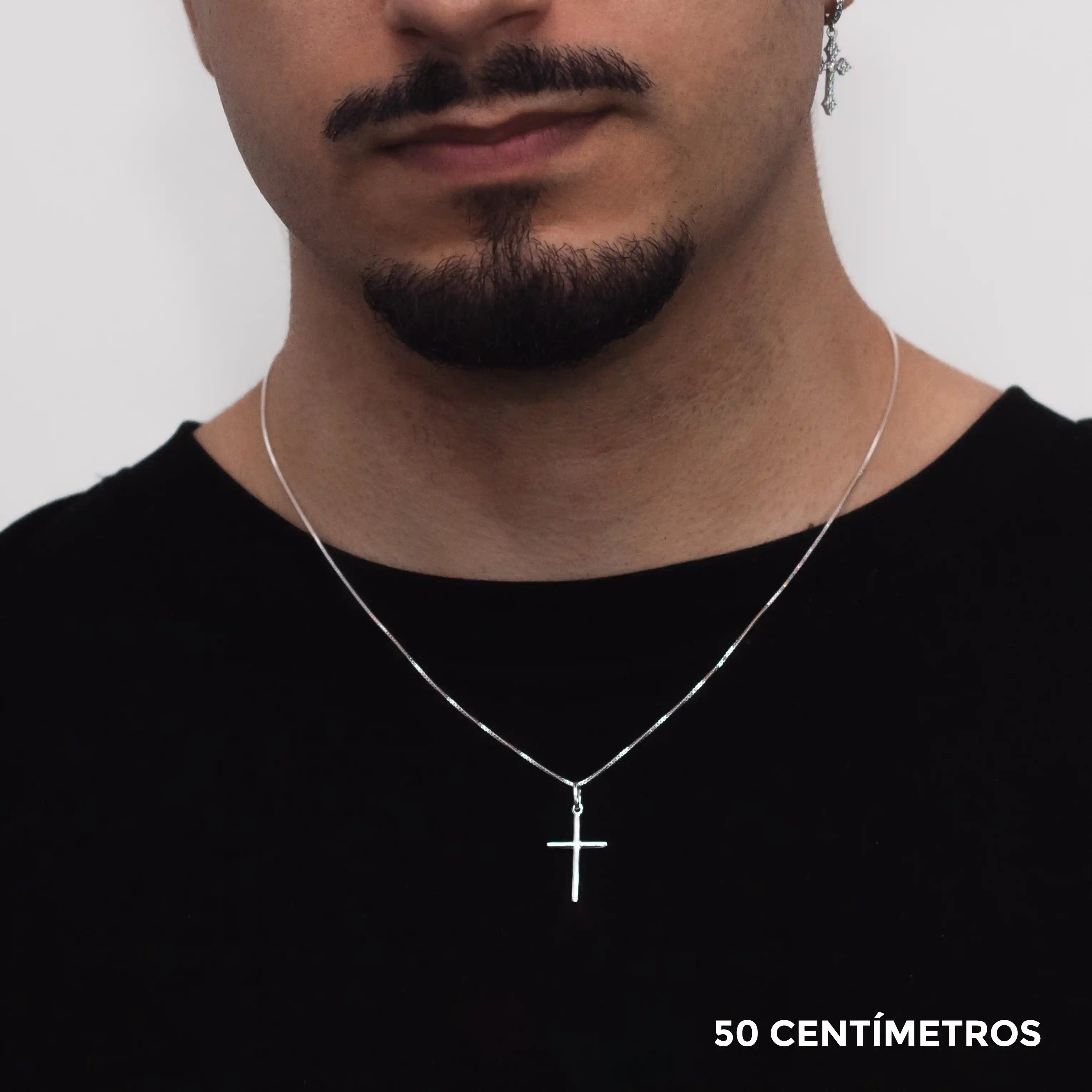 corrente-prata-925-masculina-cruz-lisa-veneziana-conjunto-minimalista