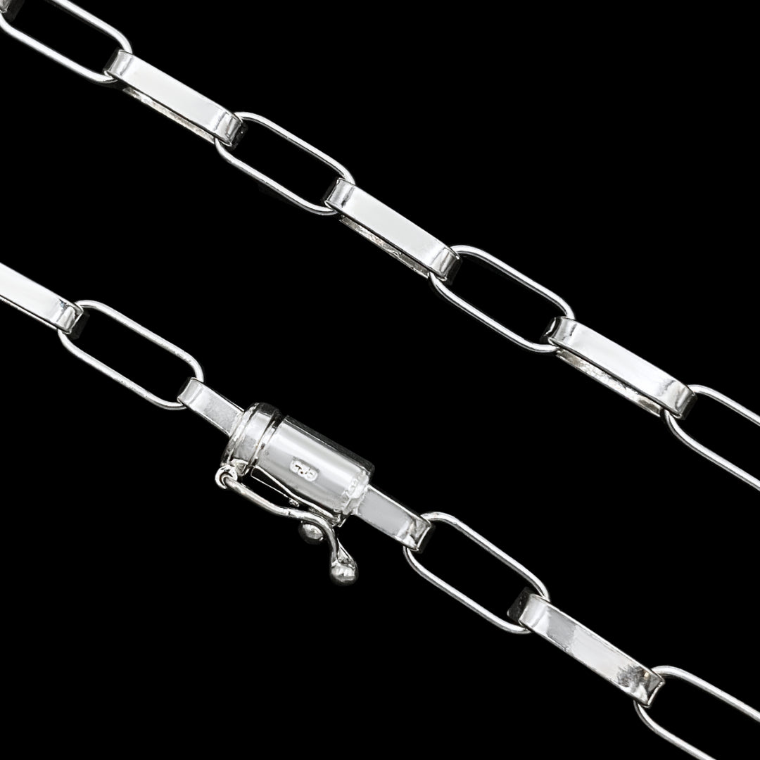 corrente de prata masculina - cartier 5mm - prata 925
