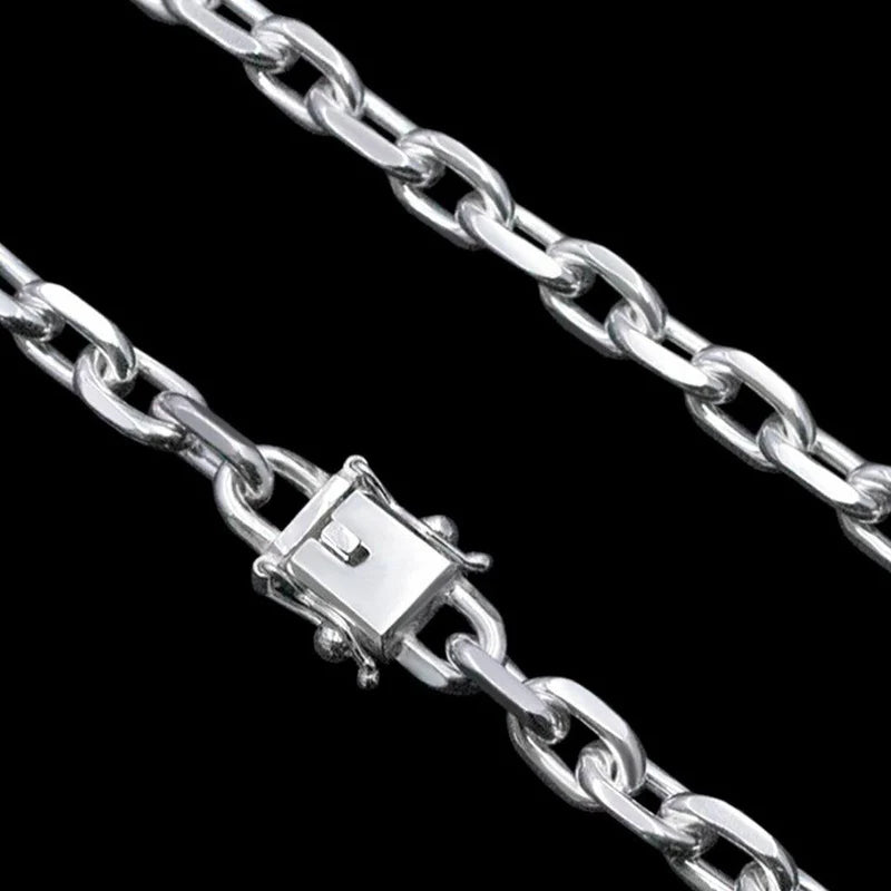 corrente de prata masculina - cartier cadeado fecho gaveta - prata 925