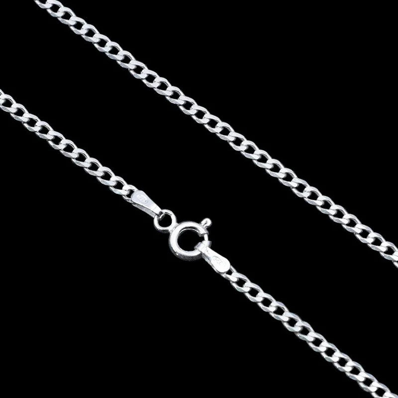 corrente de prata masculina - grumet escama de peixe 2mm 70cm - prata 925