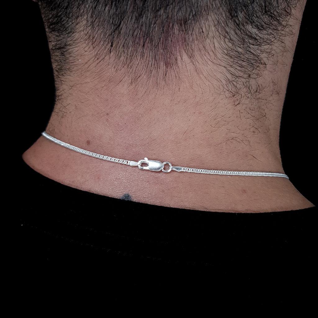 CORRENTE GRUMET DUPLA (2mm) - 70m - 7g - Prata 925 - Rei Pratas Jewelry