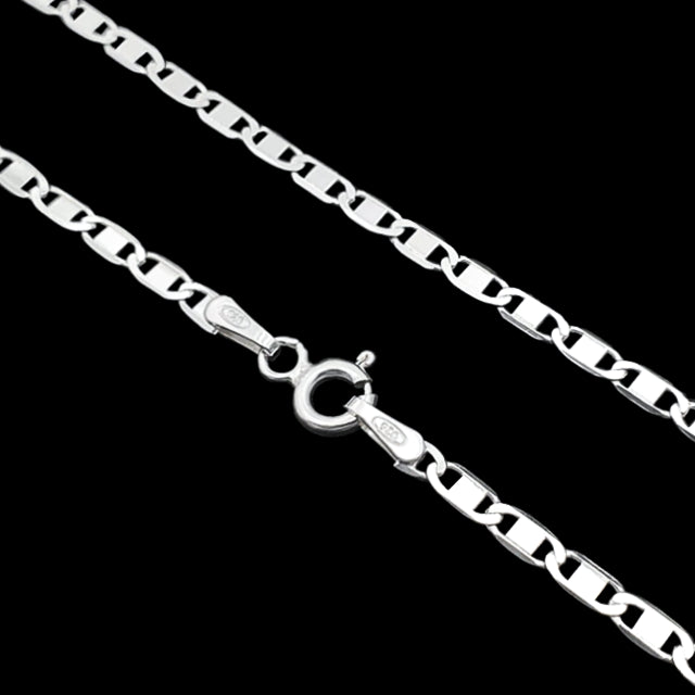 corrente de prata masculina - piastrine 70cm - prata 925