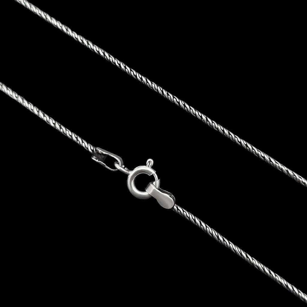 CORRENTE ROPE JORDAN - (1,2mm) - 55cm - 5g - Prata 925 - Rei Pratas Jewelry