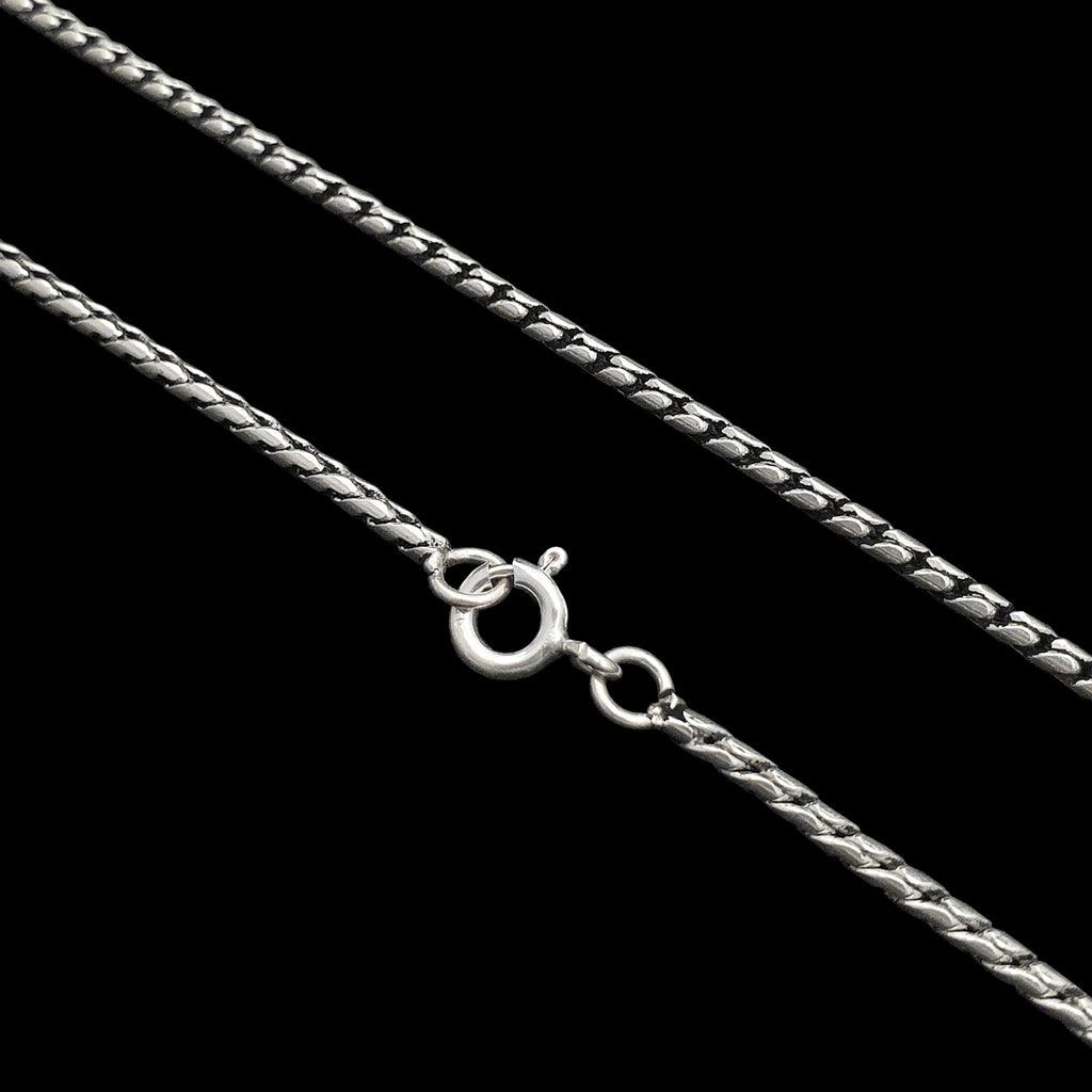 Corrente Snake boleada 1,8mm - 60cm - 10,5 gramas - Prata 925 - Rei Pratas Jewelry