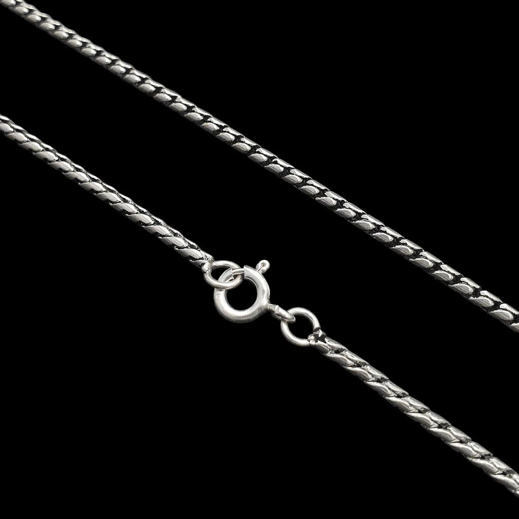 CORRENTE SNAKE BOLEADA (1,8mm) - 70cm - 12g - Prata 925 - Rei Pratas Jewelry