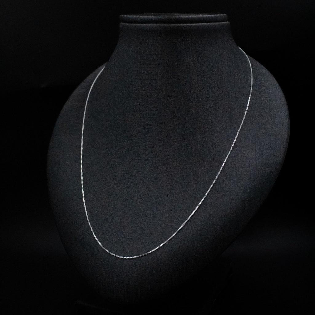 corrente de prata masculina - veneziana 1mm 60cm - prata 925