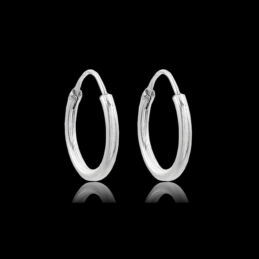 PAR DE ARGOLAS (16mm) - PRATA 925 - Rei Pratas Jewelry