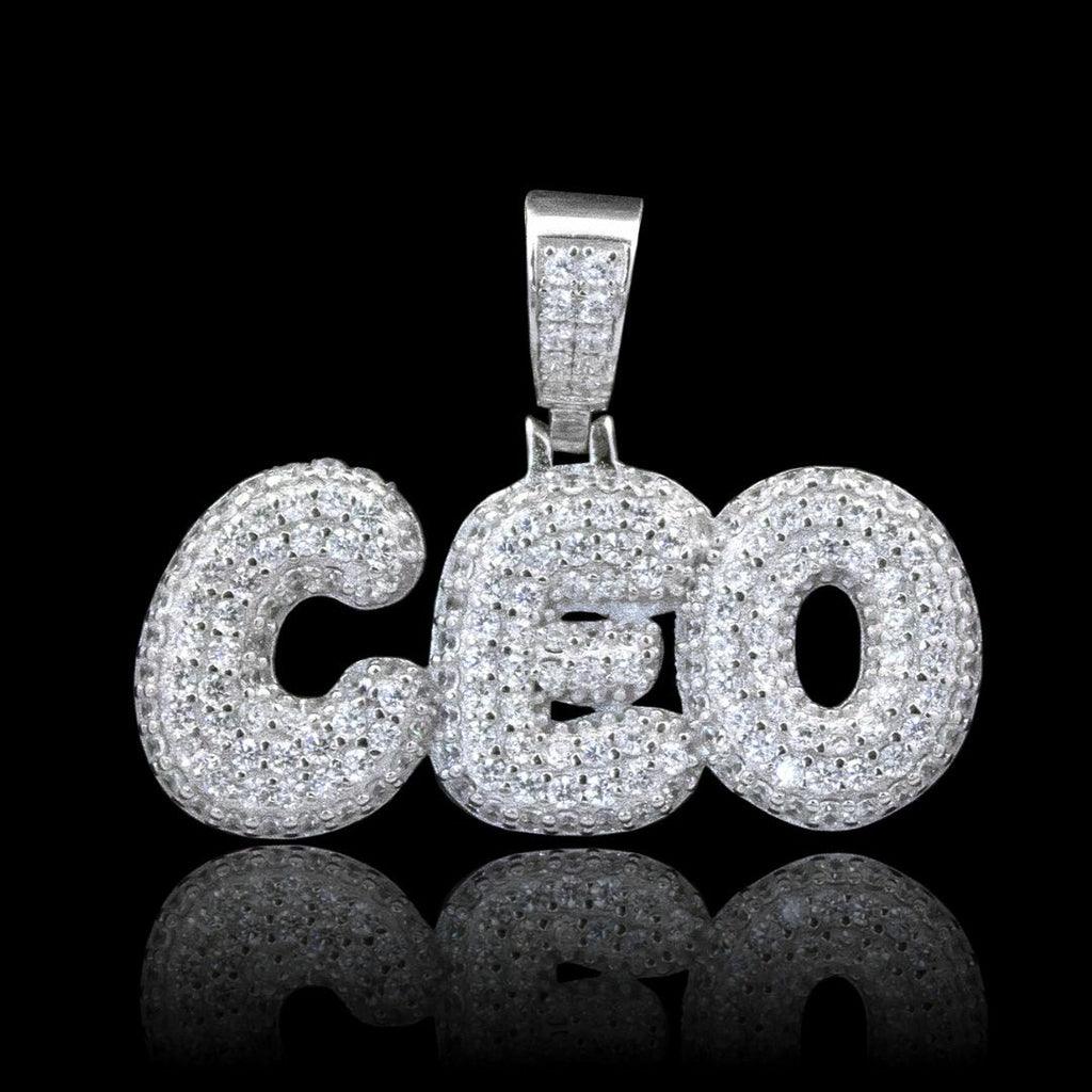 PINGENTE C.E.O ICE CRAVEJADO - 8g - 3,1cmX2,3cm - Prata 925 - Rei Pratas Jewelry