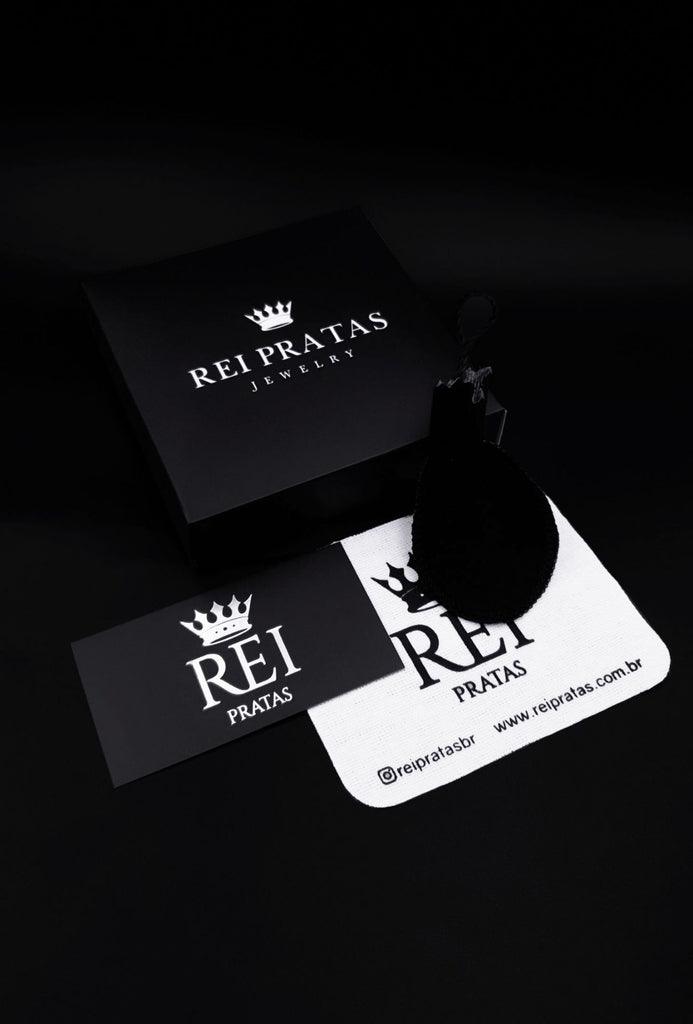 PULSEIRA CADEADO (3mm) - 4g - Prata 925 - Rei Pratas Jewelry