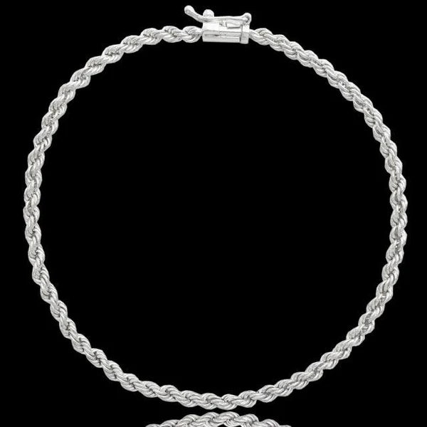 pulseira de prata masculina - elo baiano - prata 925