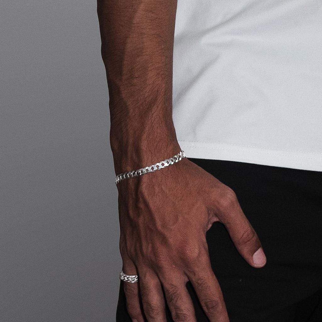 PULSEIRA ESCAMA 6,5mm - Prata 925 - Rei Pratas Jewelry