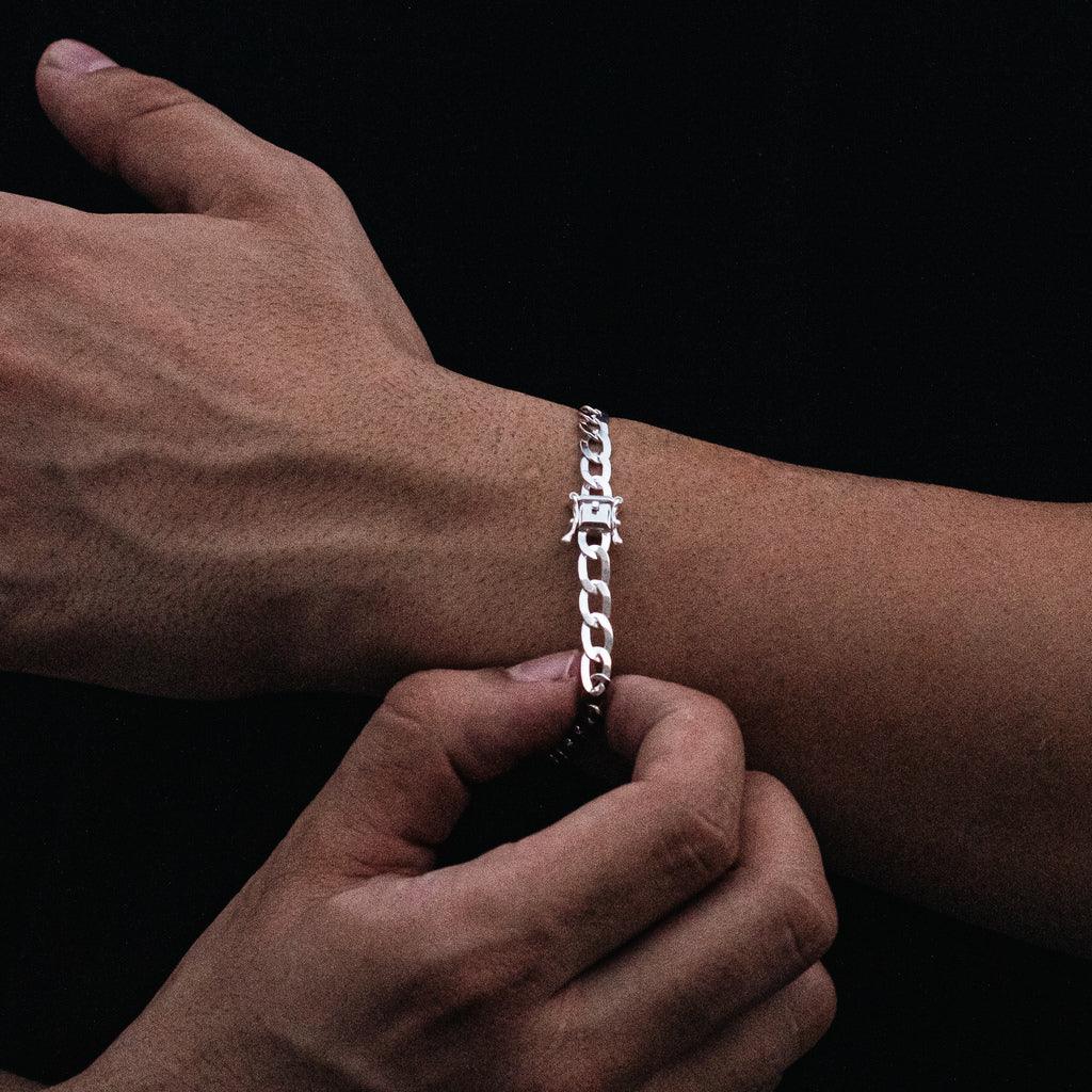 PULSEIRA LAMINADA 5,5mm - Prata 925 - Rei Pratas Jewelry