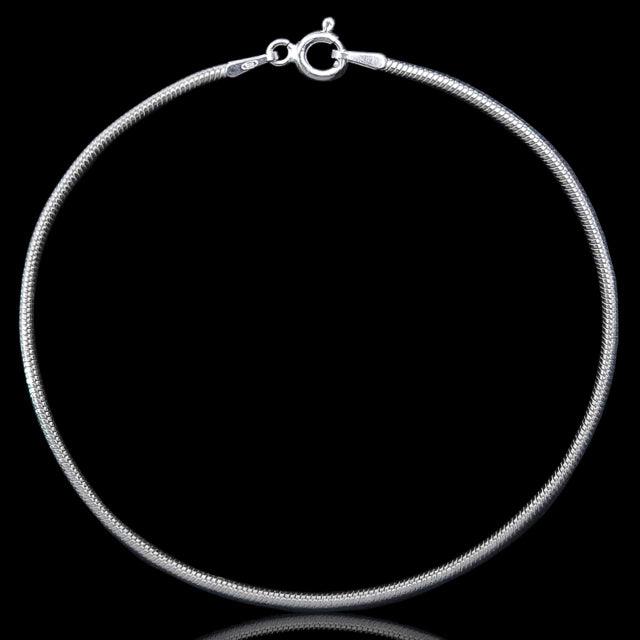 Pulseira Rabo de rato 1,5mm - Prata 925 - Rei Pratas Jewelry