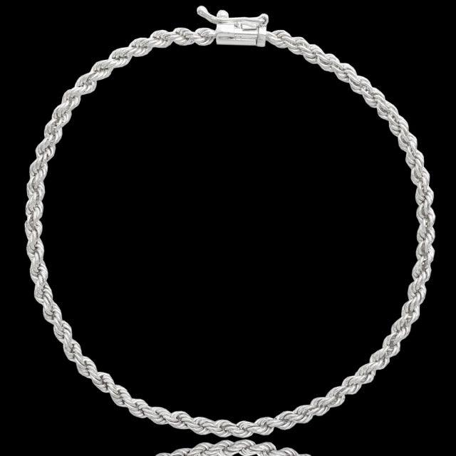pulseira de prata masculina - elo baiano - prata 925
