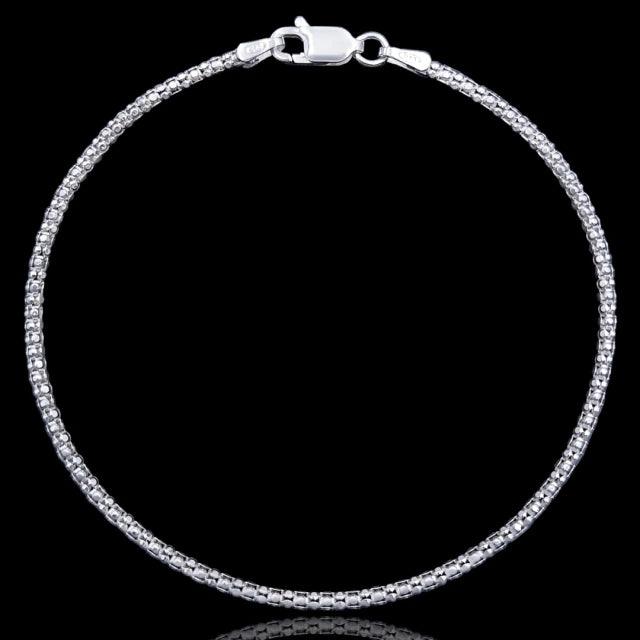 pulseira de prata masculina - pipoca sphere - prata 925