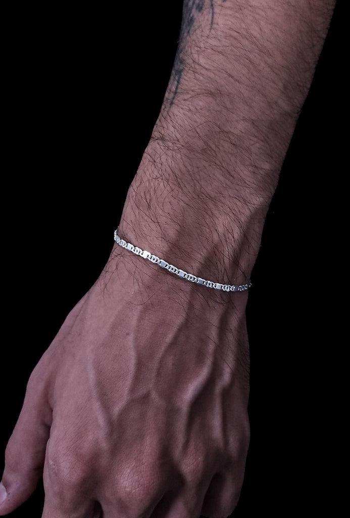 PULSEIRA TIGER (3mm) - 20,5cm - 3,5g - Prata 925 - Rei Pratas Jewelry