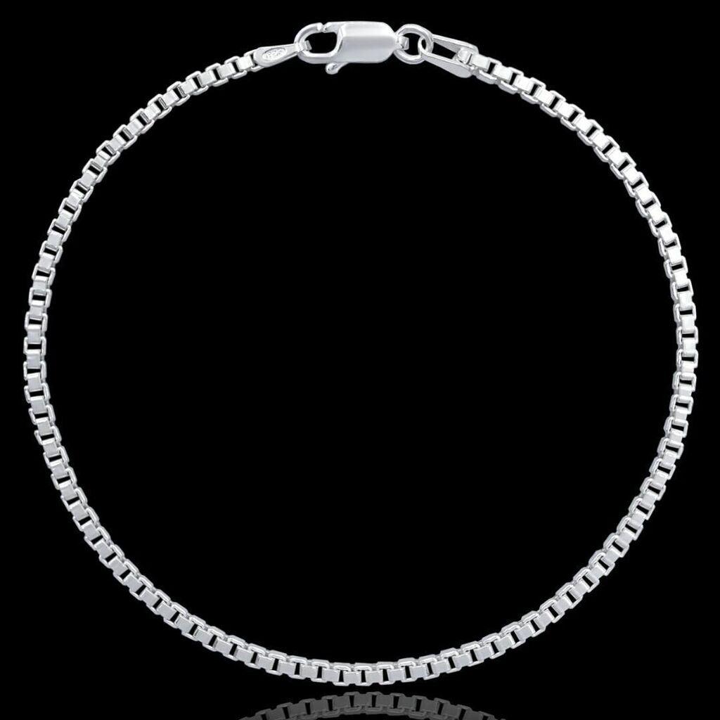 Pulseira Veneziana 2,5mm - Prata 925 - Rei Pratas Jewelry