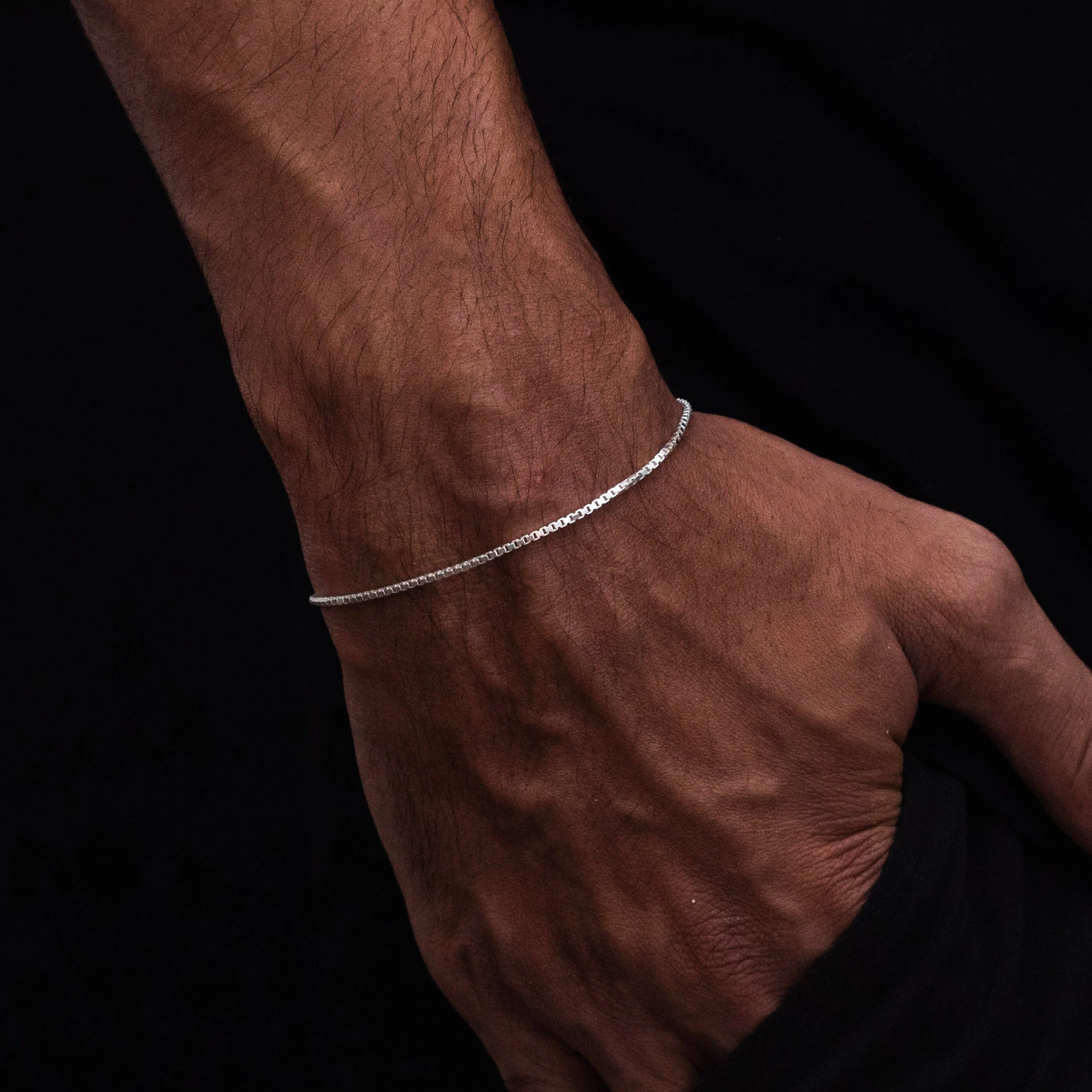 Pulseira Veneziana 1mm Prata 925