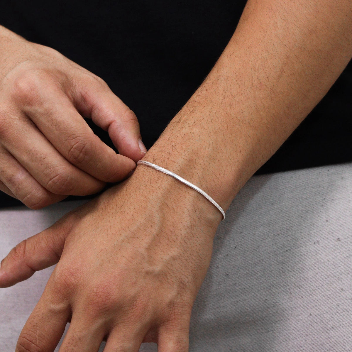 Pulseira Snake 2,5mm em Prata 925