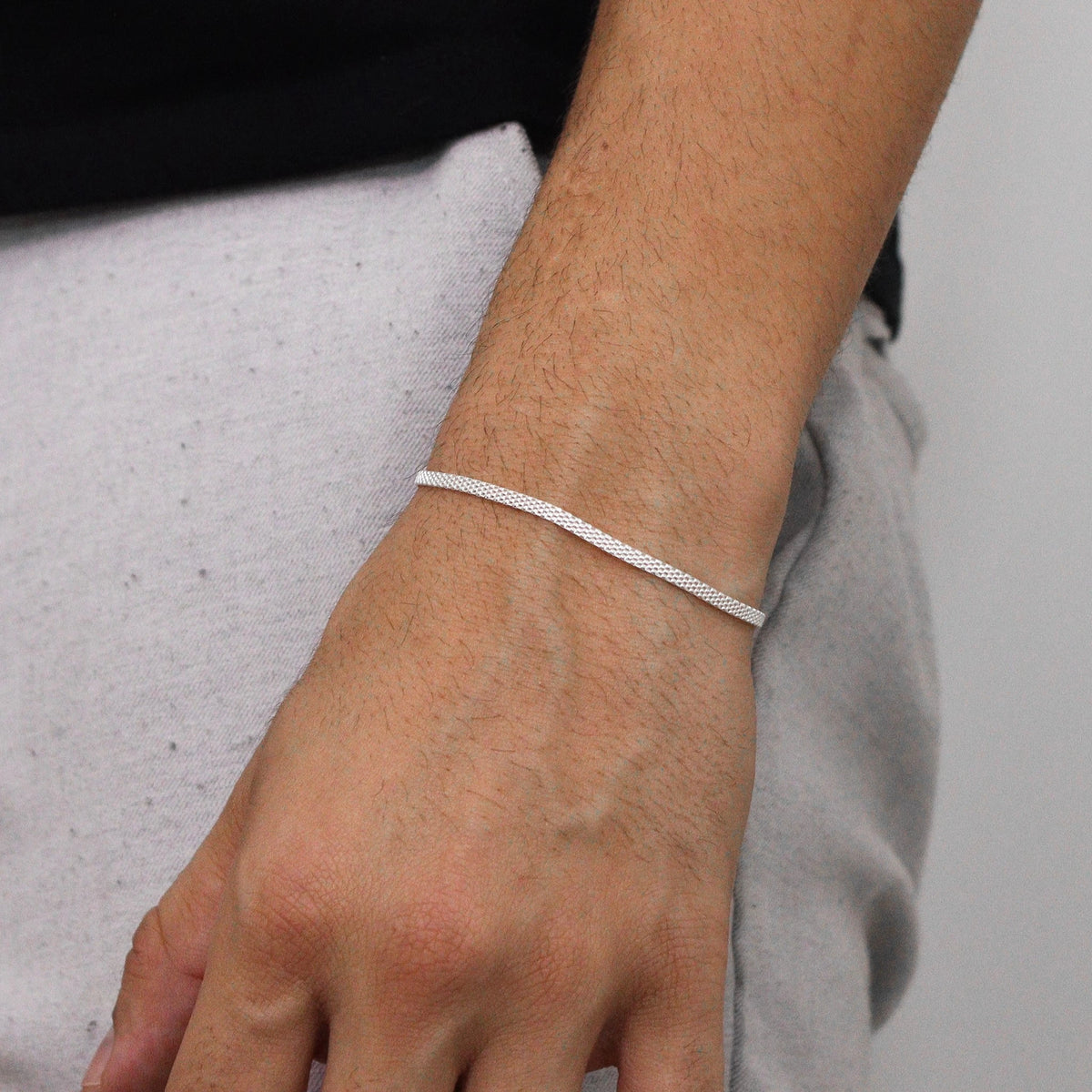 Pulseira Greyline 2,5mm em Prata 925