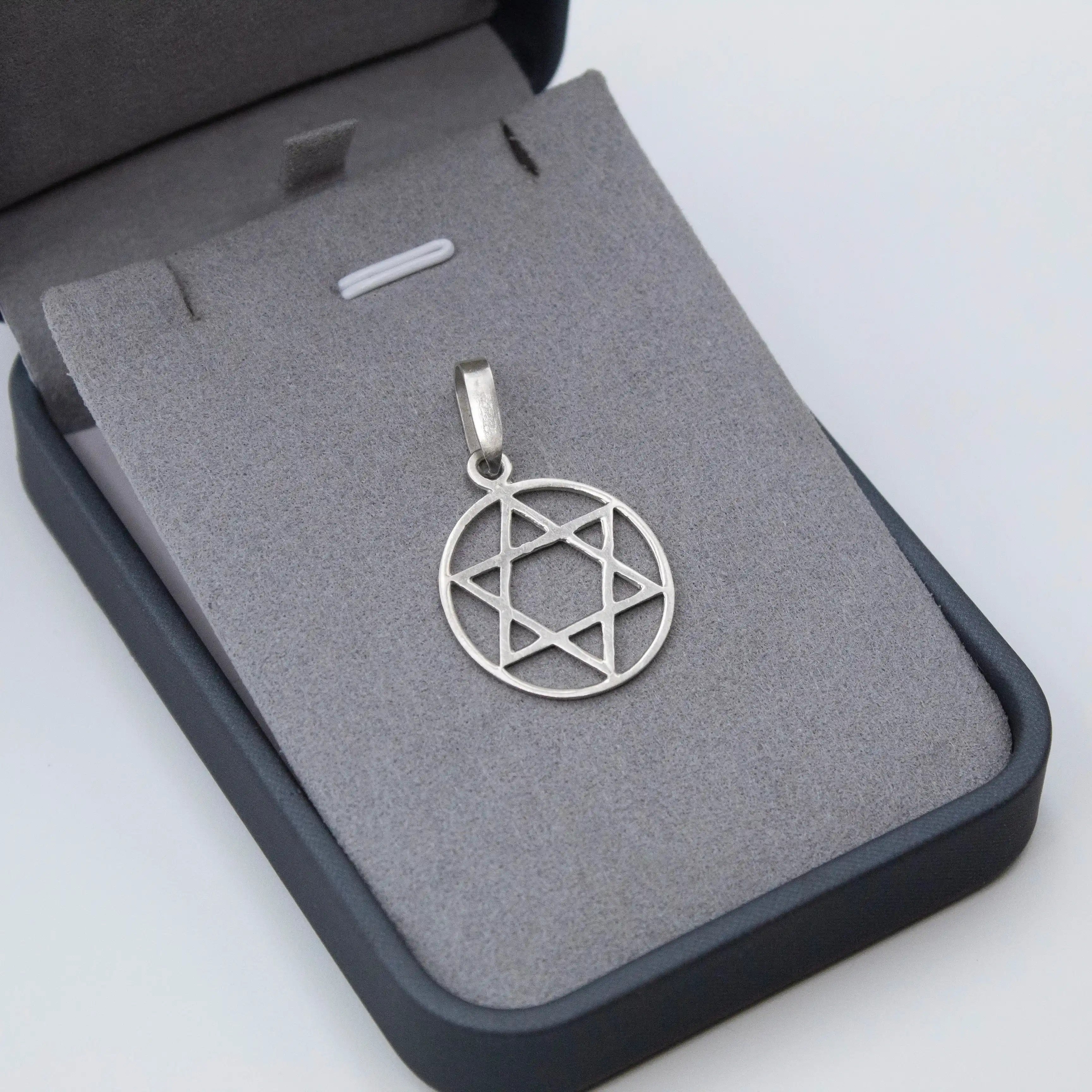 Pingente Estrela de David prata 925