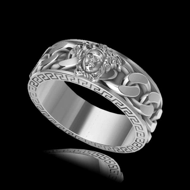 Anel Medusa Exclusivo - Prata 950 - Rei Pratas Jewelry