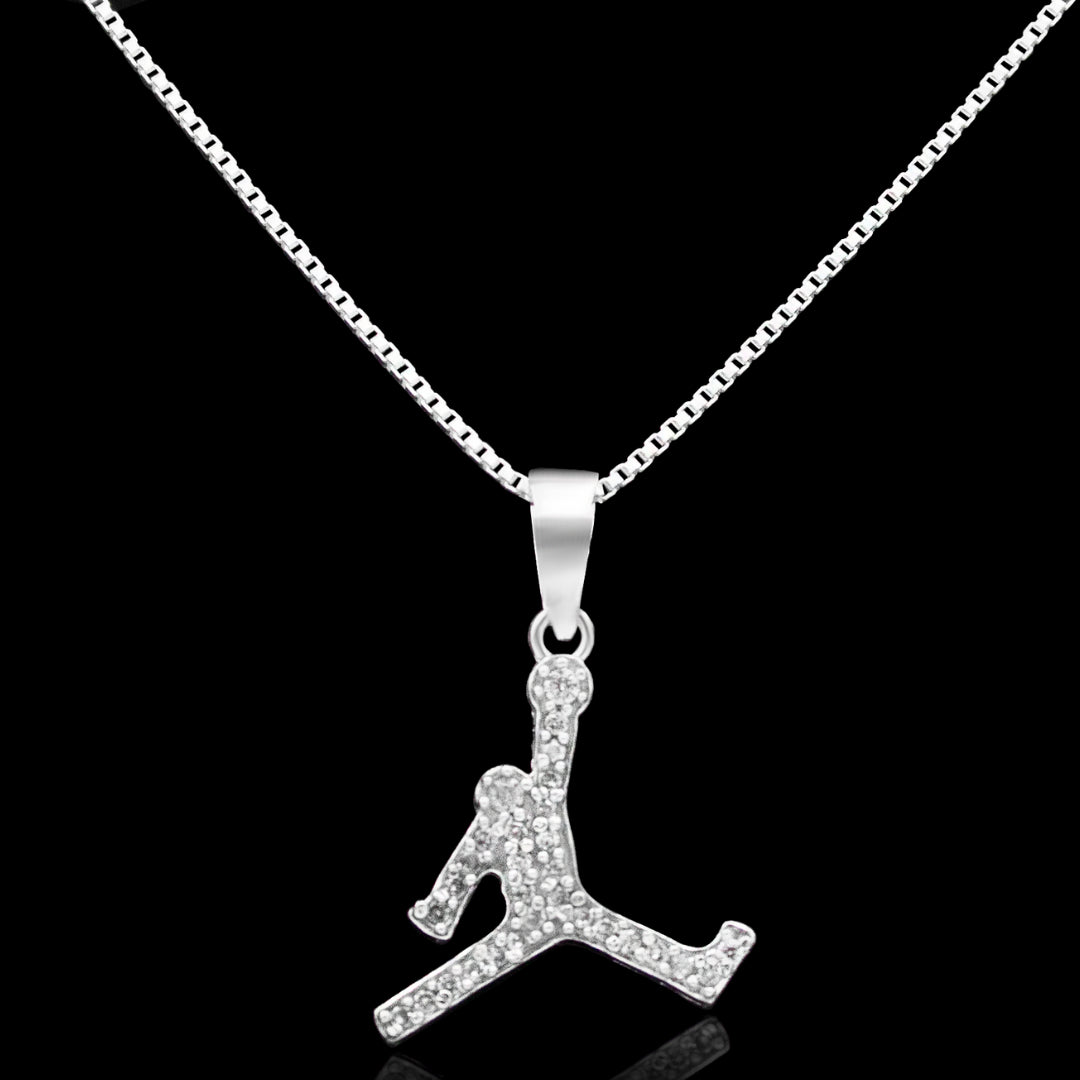 Conjunto Jordan cravejado em prata 925