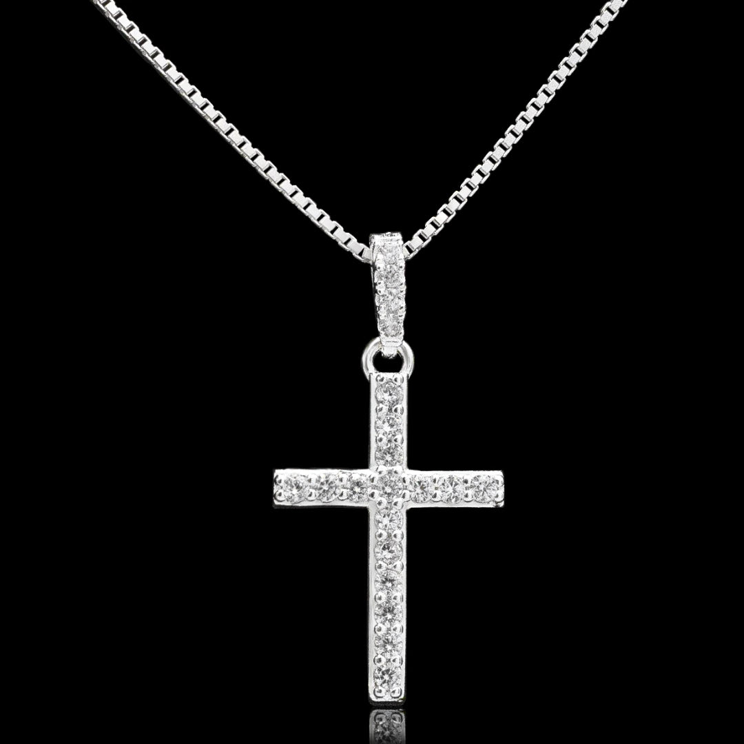 Conjunto Riviera II  - Corrente Veneziana 1mm Pingente Rivieira  - Prata 925