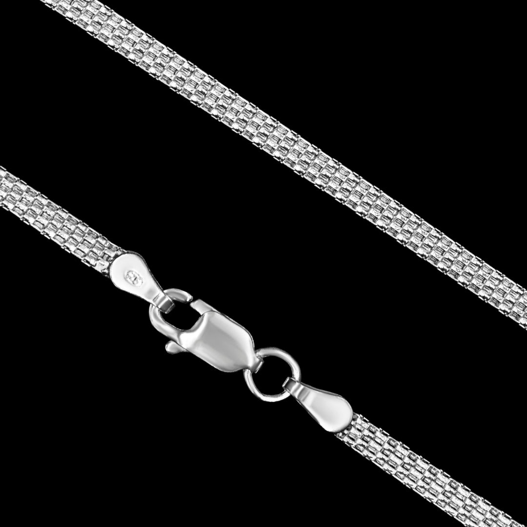 Corrente Greyline 2.5mm em Prata 925