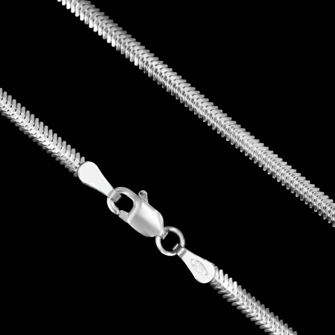 Corrente Snake 2,5mm em Prata 925