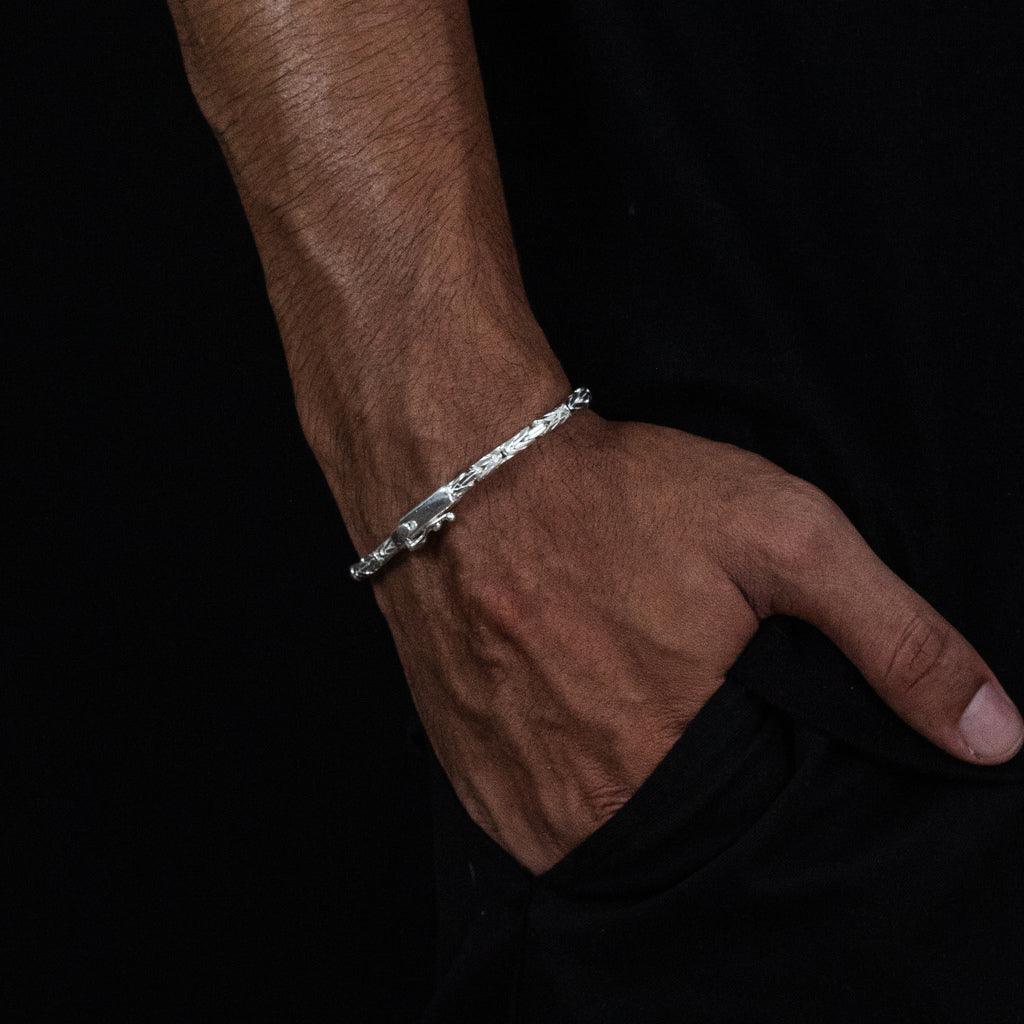 Pulseira Bali Gaveta 4mm - Prata 925 - Rei Pratas Jewelry