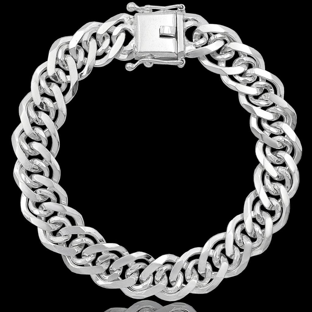 PULSEIRA ELO CARIOCA 10mm - Prata 925 - Rei Pratas Jewelry