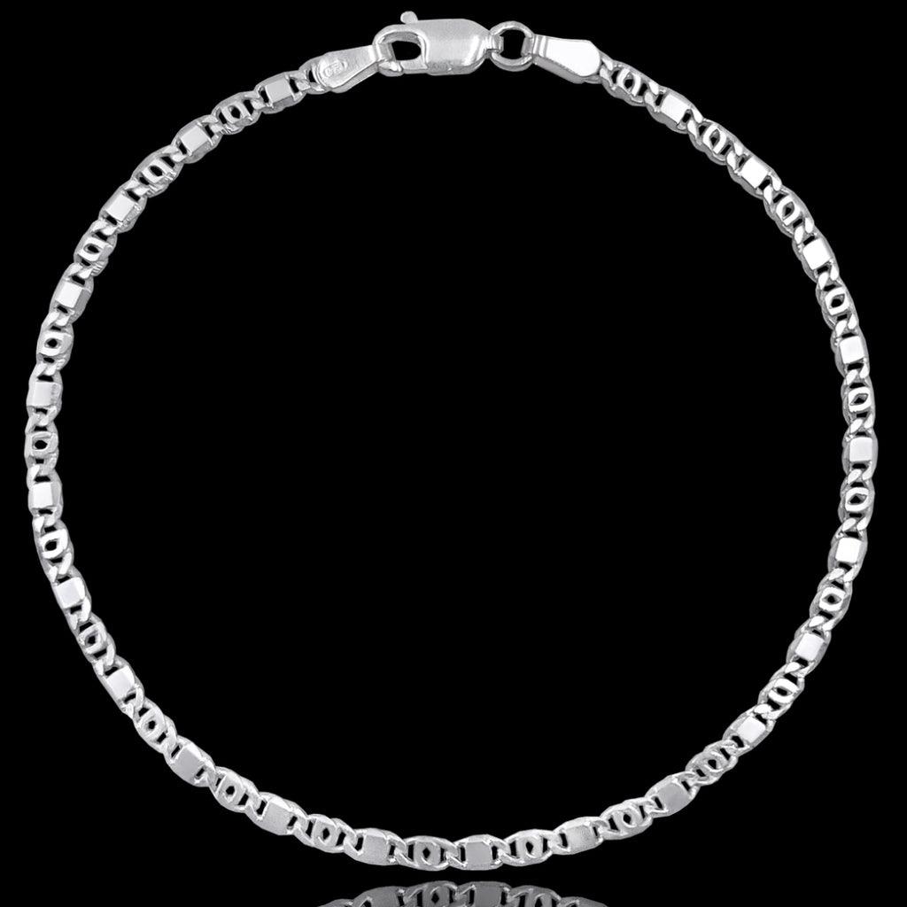 PULSEIRA TIGER (3mm) - 20,5cm - 3,5g - Prata 925 - Rei Pratas Jewelry