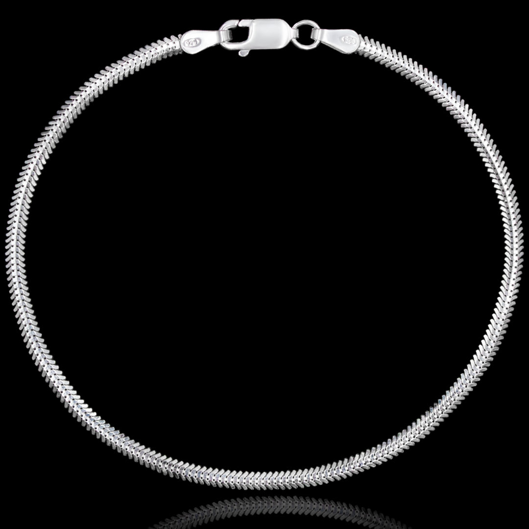 Pulseira Snake 2,5mm em Prata 925