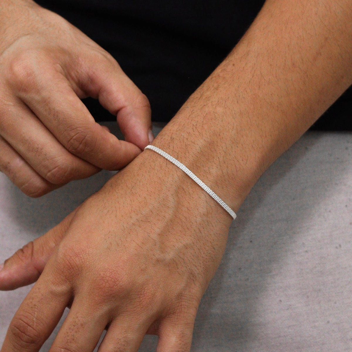 Pulseira Greyline 2,5mm em Prata 925